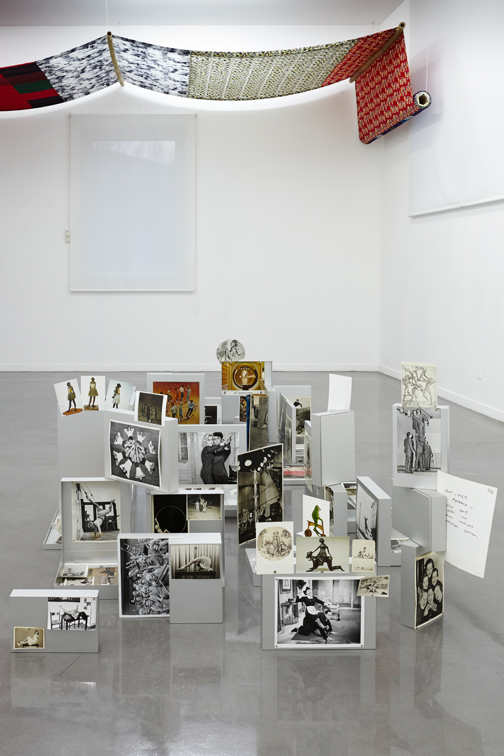 Pierre Leguillon: "Le musée des erreurs : Barnum", Pierre Leguillon, 2015, vue de salle. Musée régional d'art contemporain, Sérignan. Photo: Jean-Christophe Lett.