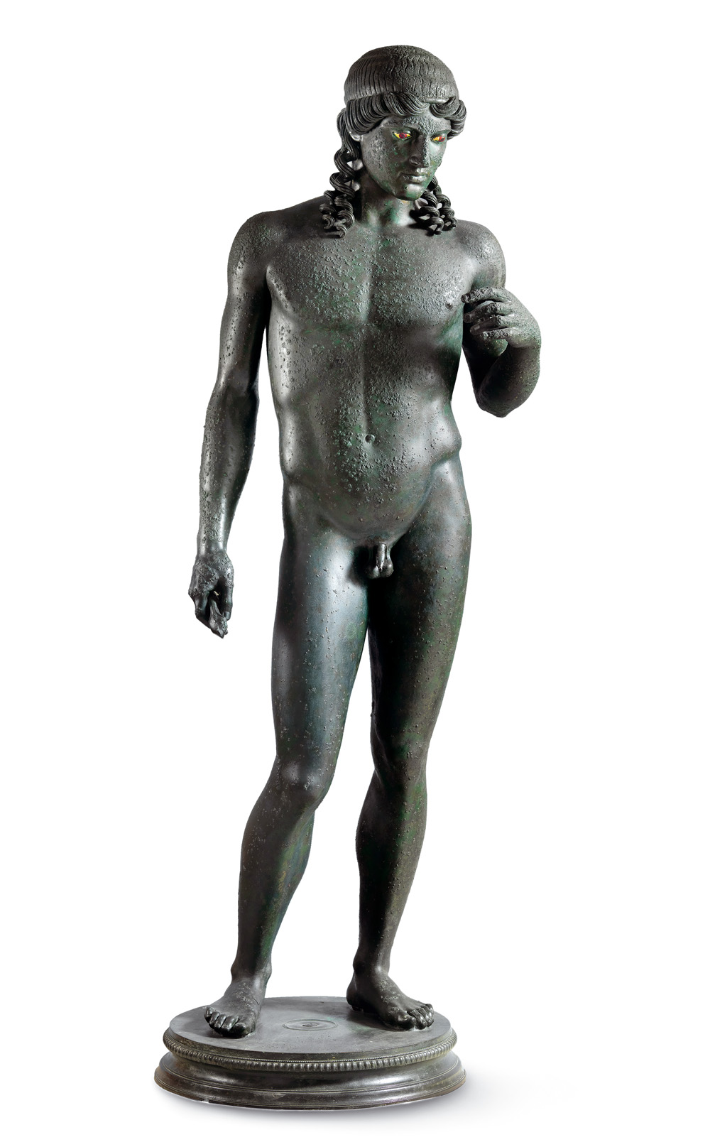 Pompeji: Statue des Apollon Kitharoedus, aus der Casa del Citarista, Spätes 1. Jahrhundert v. Chr., nach 50 v. Chr., Archäologisches Nationalmuseum Neapel