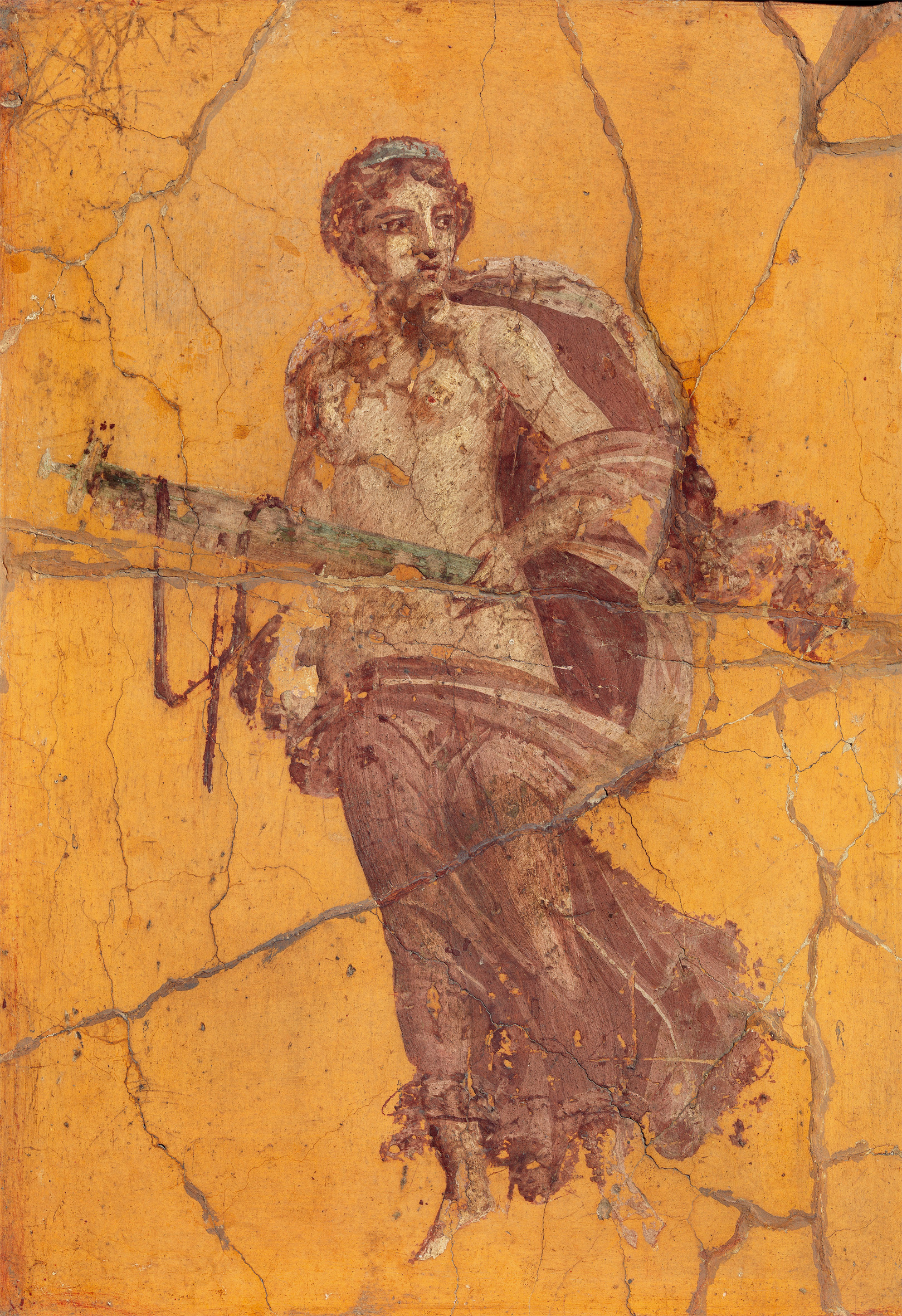 Pompeji: Schwebende Frauenfigur („Venus“), Wandfresko, Vierter Stil, um 50–79 n. Chr., Archäologisches Nationalmuseum Neapel