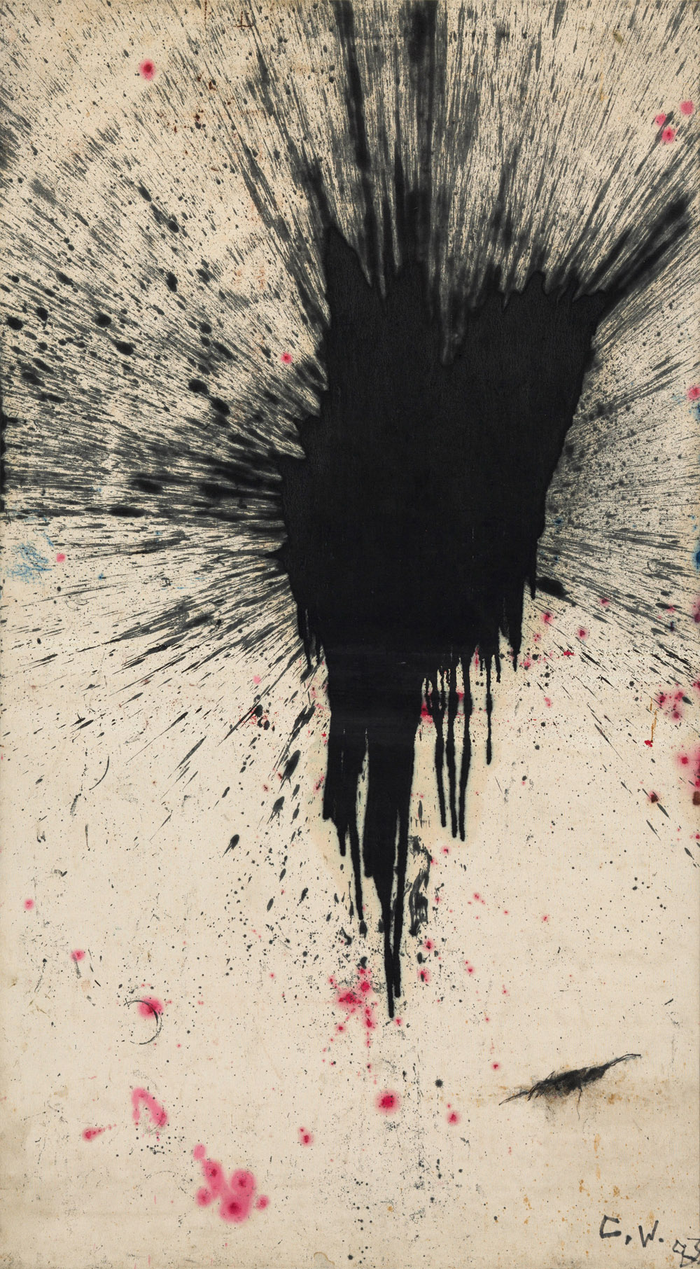 ZHANG Wei, „AB17“, 1983, Öl auf Leinwand, 203,5 x 113 cm © ZHANG Wei, courtesy Sammlung Sigg