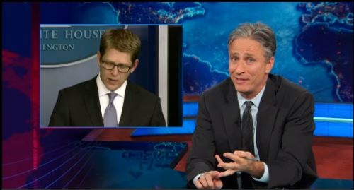 "... where is your past progressive tense, Jay Carney?"