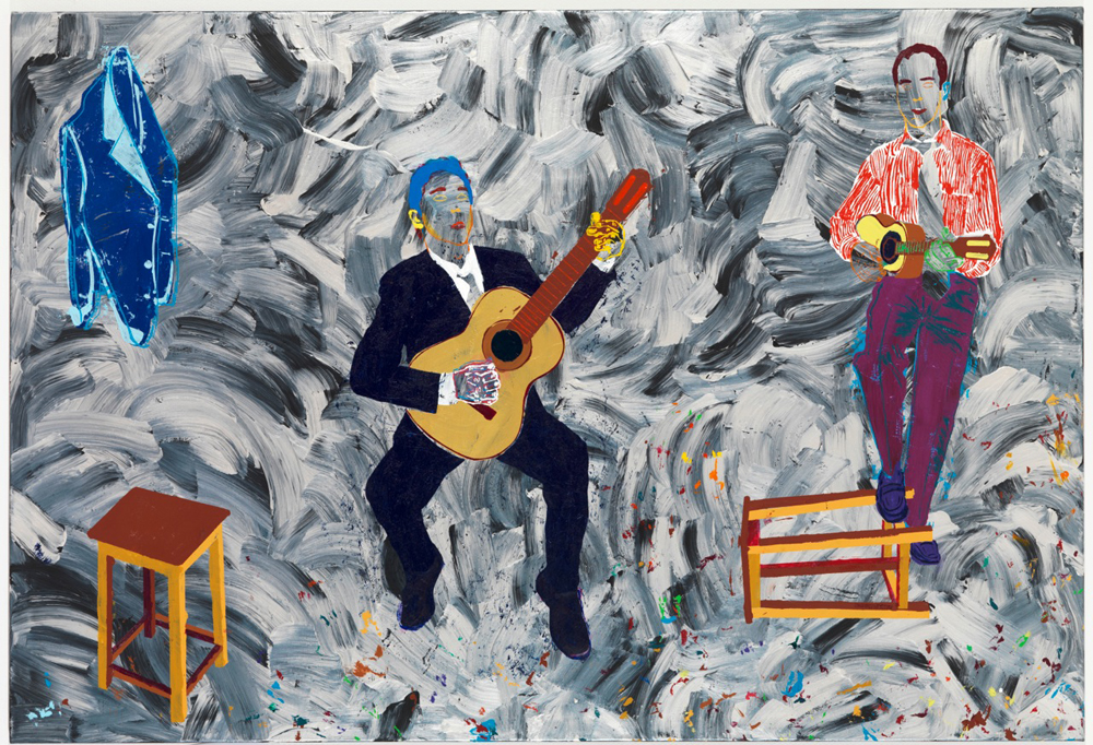 Rio: Werk von Alex Flemming - Les Guitaristes, 2011. Acrylique sur toile. Copyright Comité International Olympique CIO / Alex FLEMMING